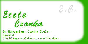 etele csonka business card